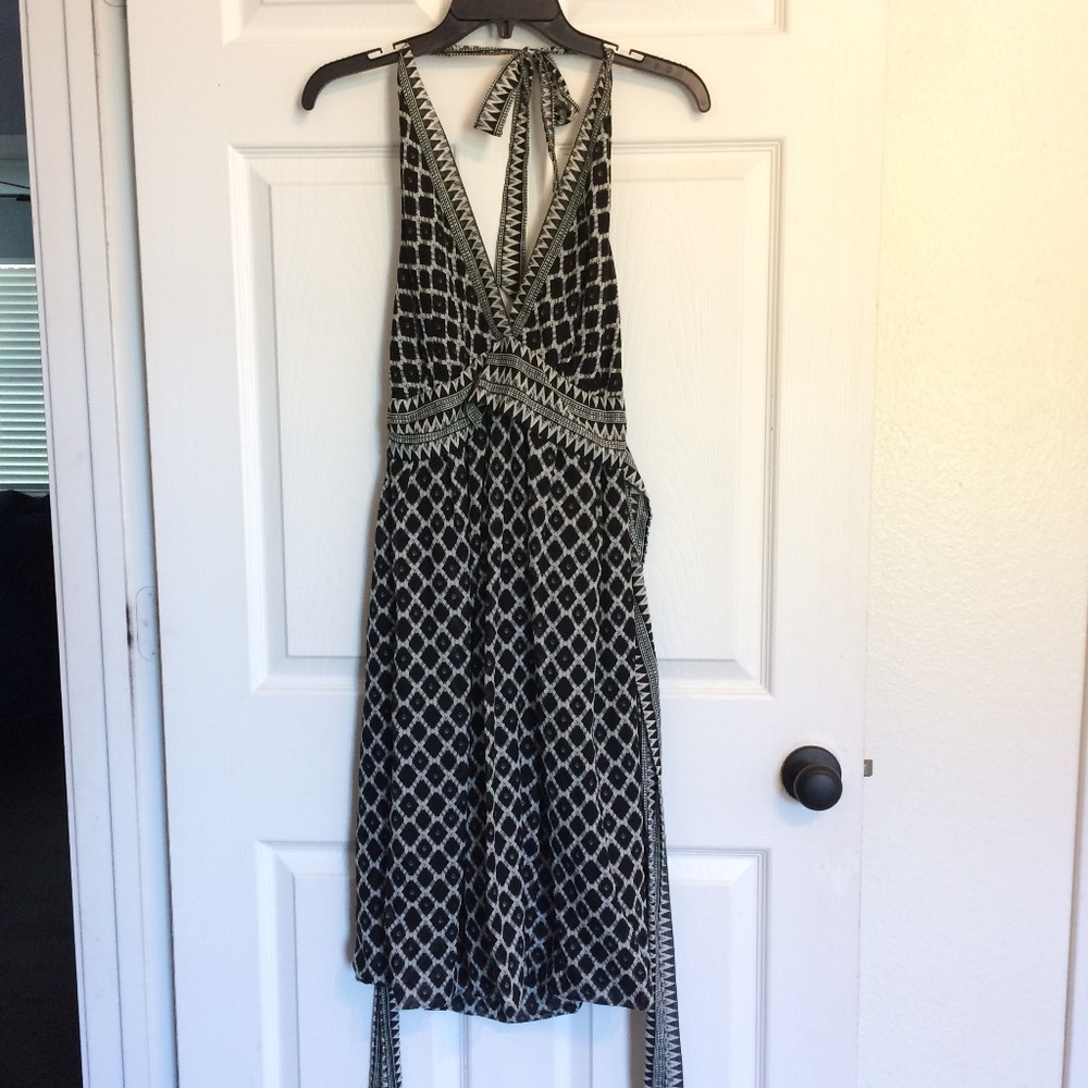 Empire waist halter dress